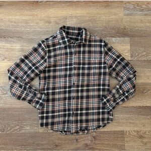 Plaid Button-Up Shirt